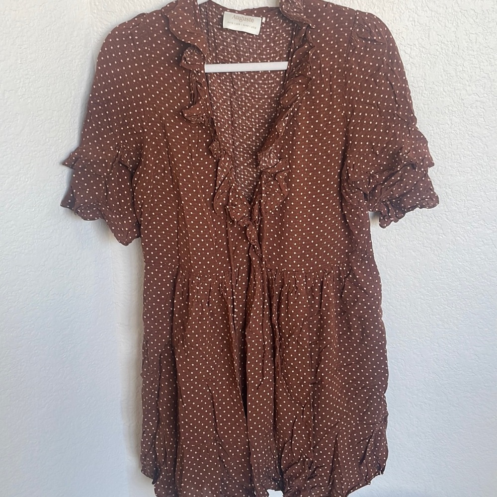 Ruffle Mini Baby-doll Dress